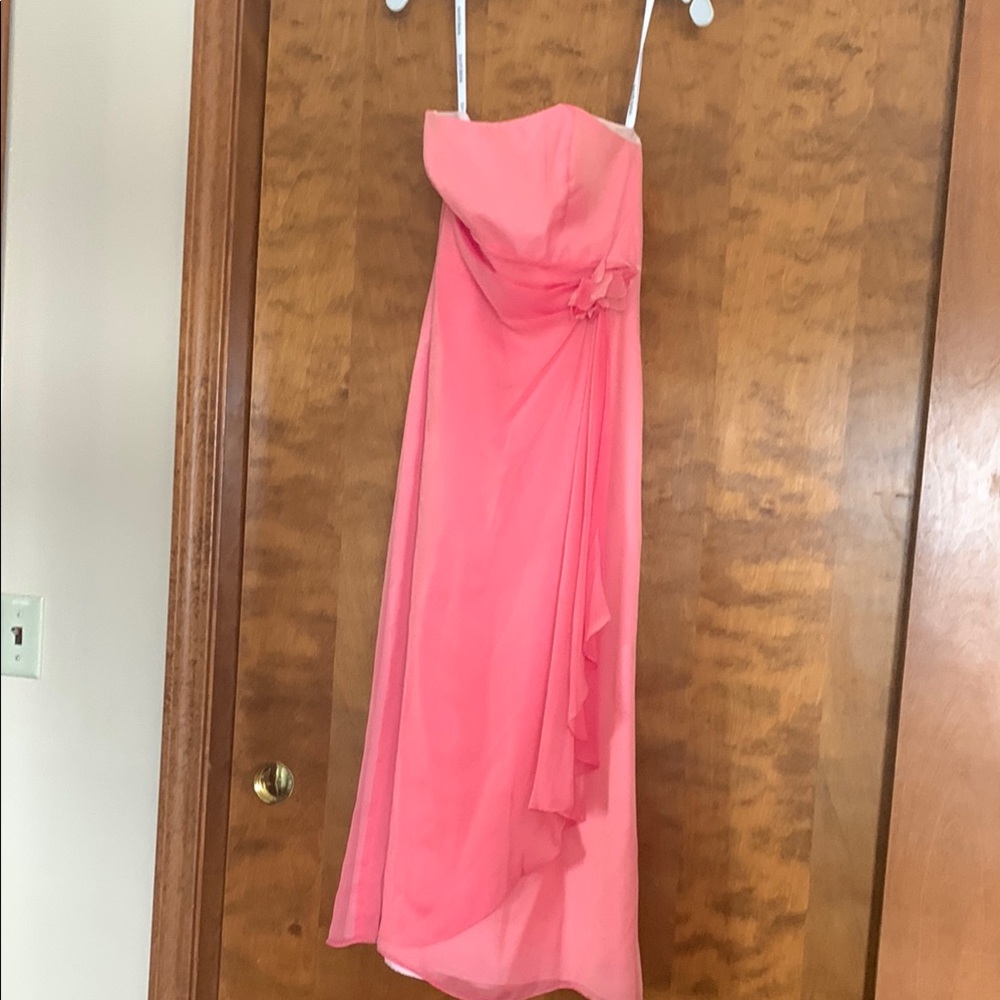 Elegant Pink Strapless Dress